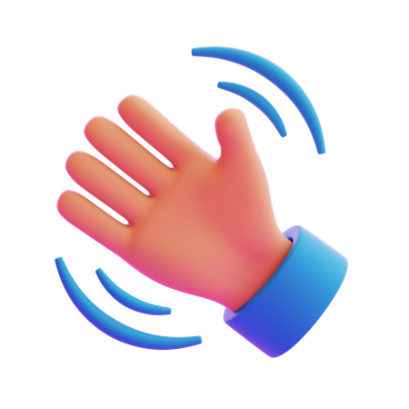 Winkende Handbewegung  3D Icon