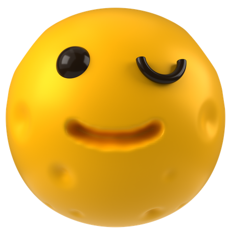 Winking  3D Icon