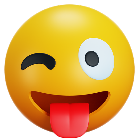 Winking  3D Icon