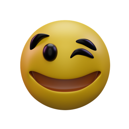 Winking  3D Icon