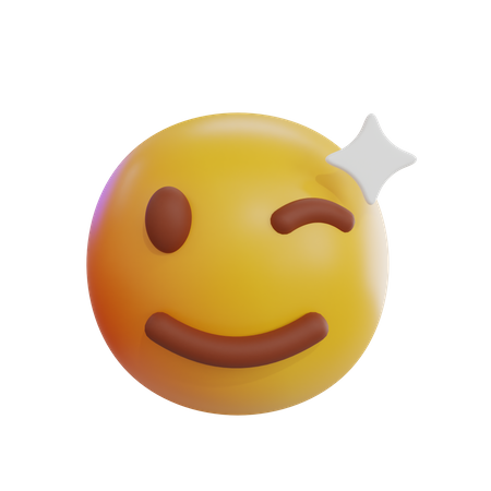 Winking Emoji  3D Icon