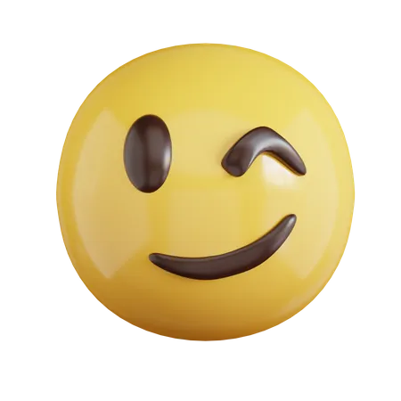 Winking emoji  3D Icon