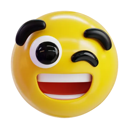 Winking Emoji  3D Icon