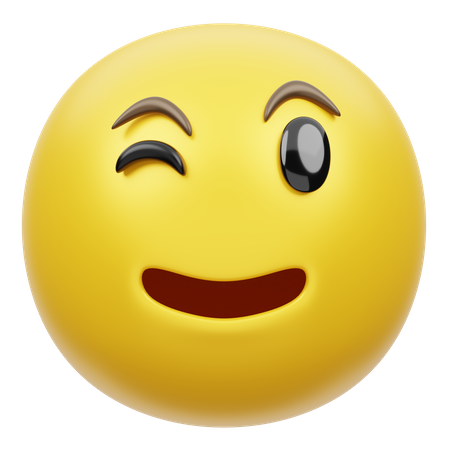 Winking Face  3D Emoji