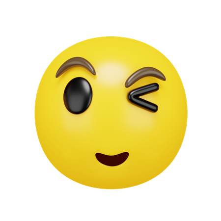 Winking Face  3D Emoji