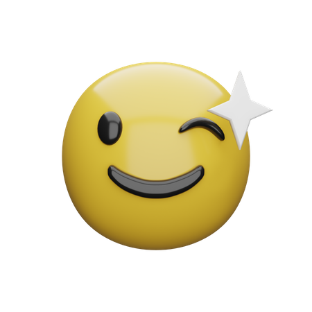 Winking Face  3D Emoji