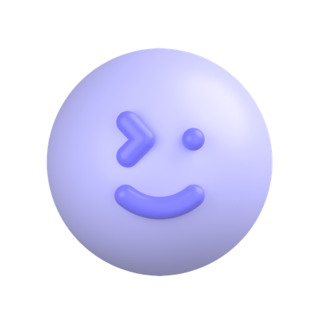 Winking Face  3D Icon