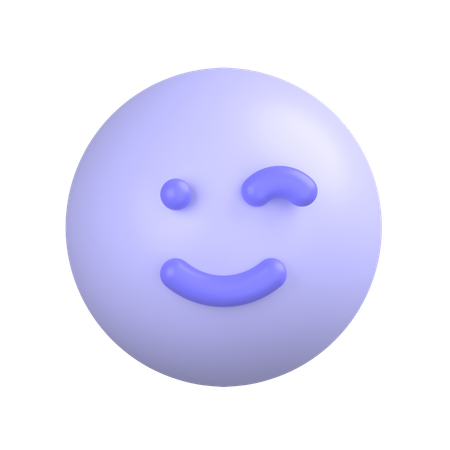 Winking Face  3D Icon