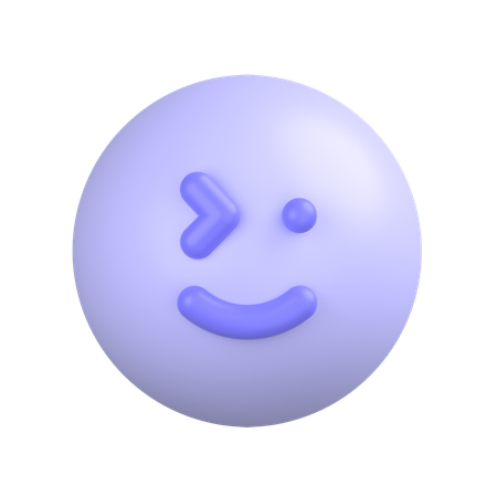 Winking Face  3D Icon