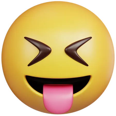 Winking Face Emoji  3D Icon