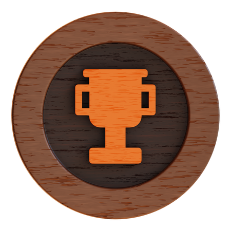 Winner Award  Button  3D Icon