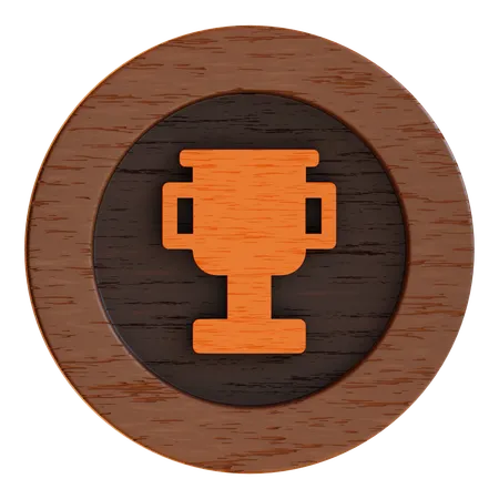 Winner Award  Button  3D Icon