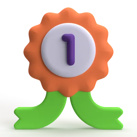 Winner Badge  3D Icon