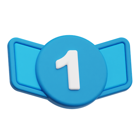 優勝バッジ  3D Icon