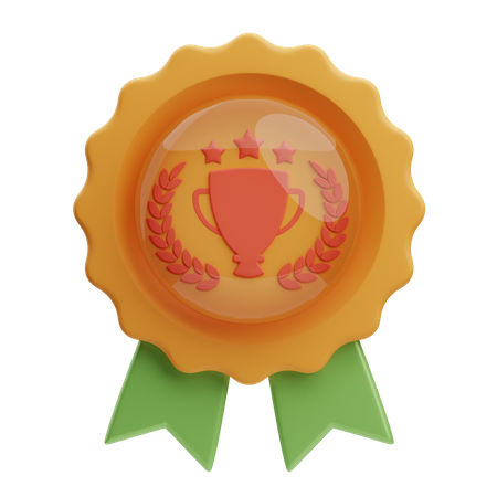 Winner Badge  3D Icon
