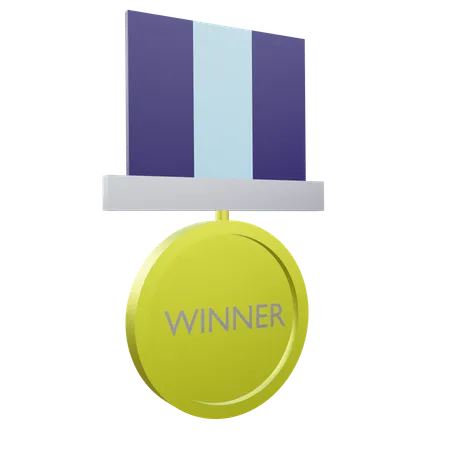 Winner Medal  3D Icon