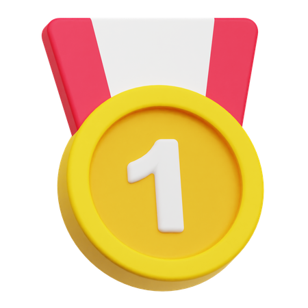 優勝メダル  3D Icon