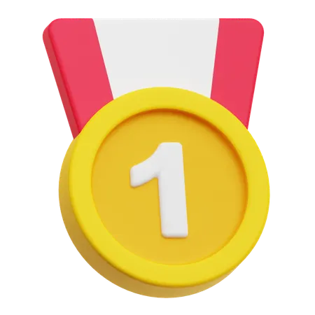 優勝メダル  3D Icon