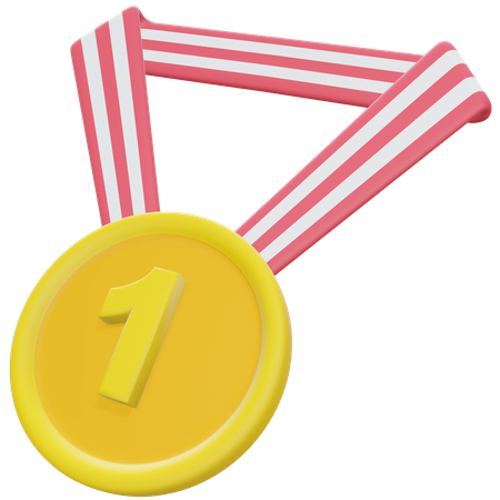 Winner Medal 3D Illustration