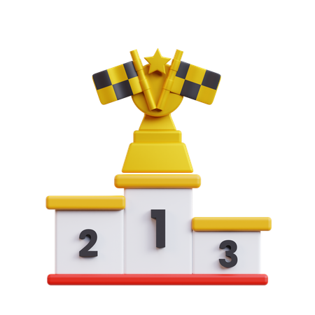 Winner Podium  3D Icon