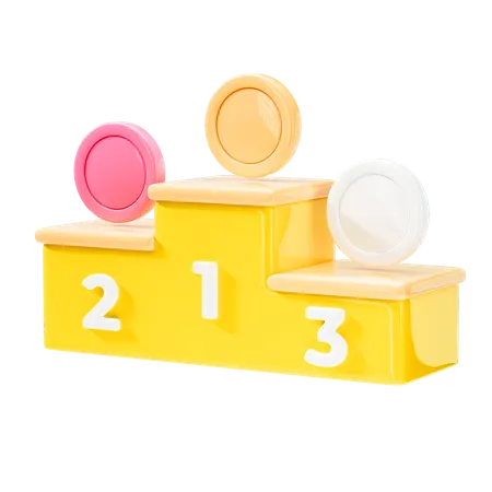 Winner Podium  3D Icon