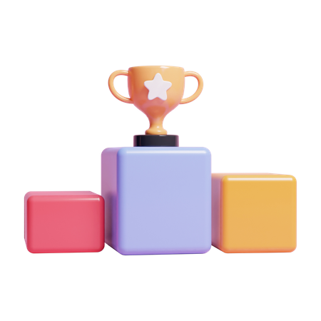 Winner Podium  3D Icon