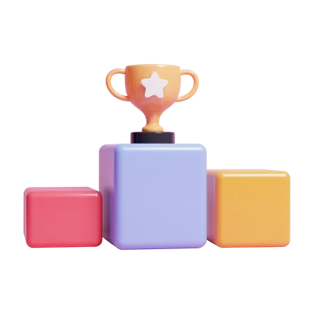 Winner Podium  3D Icon