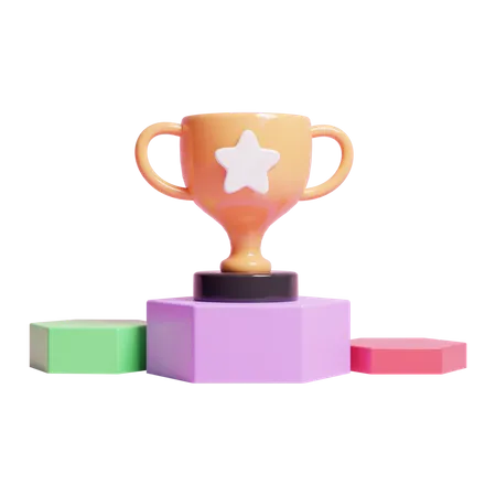 Winner Podium  3D Icon