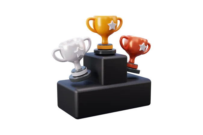 Winner Podium  3D Icon