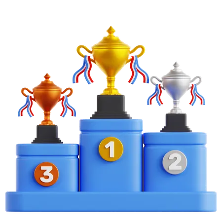 Winner Podium  3D Icon