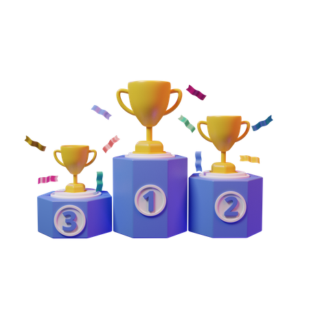 Winner Podium  3D Icon