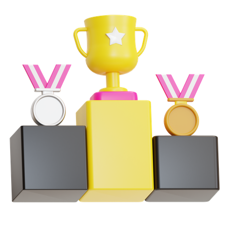 Winner Podium  3D Icon