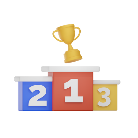 Winner Podium  3D Icon