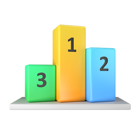 Winner Podium  3D Icon