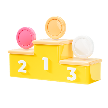 Winner Podium  3D Icon