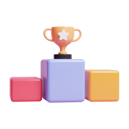 Winner Podium  3D Icon