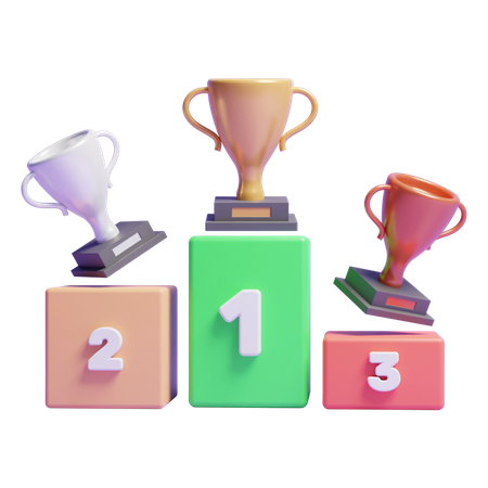 Winner Podium  3D Icon