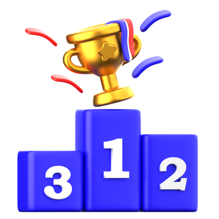 Winner Podium  3D Icon