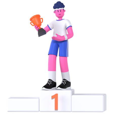 Winner Podium  3D Illustration