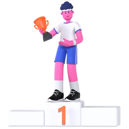 Winner Podium  3D Illustration