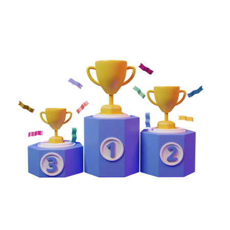 Winner Podium  3D Illustration