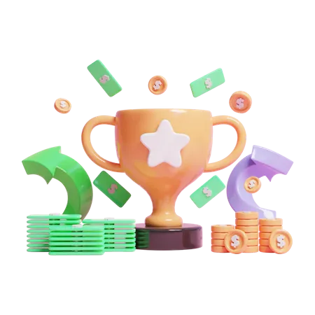 Winner Price  3D Illustration