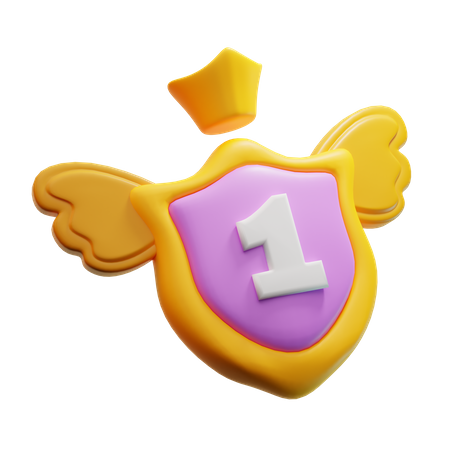 Winner Shield  3D Icon