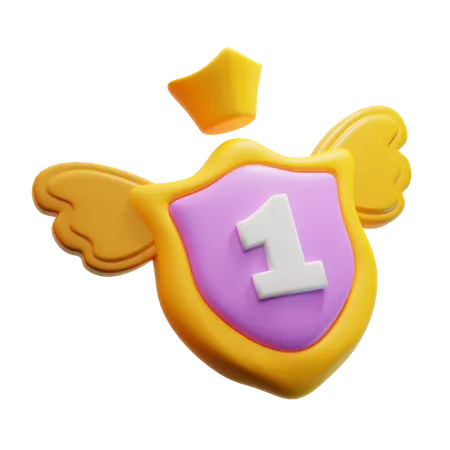 Winner Shield  3D Icon