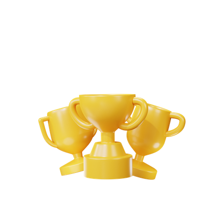 Winner Trophy  3D Illustration