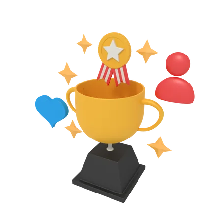 Winner Trophy  3D Icon