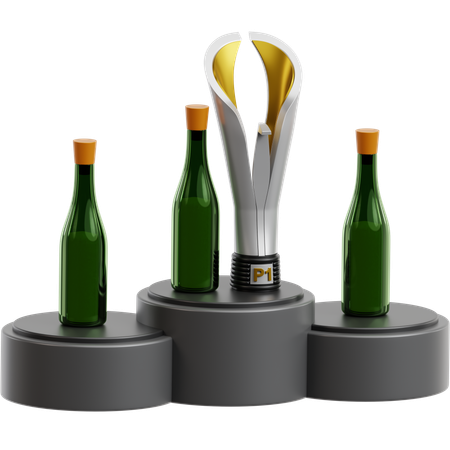 優勝者の表彰台  3D Icon