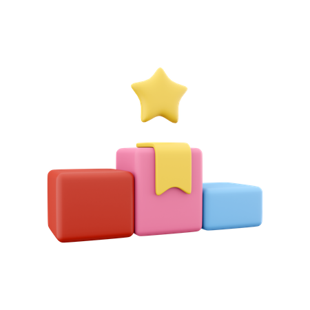 Winners Podium  3D Icon