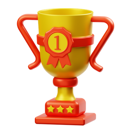 Winning Cup 3D Illustration