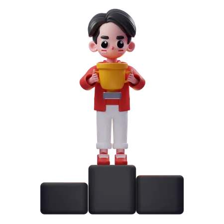 3 D Character Independence Day Of Indonesia 3D Illustration
